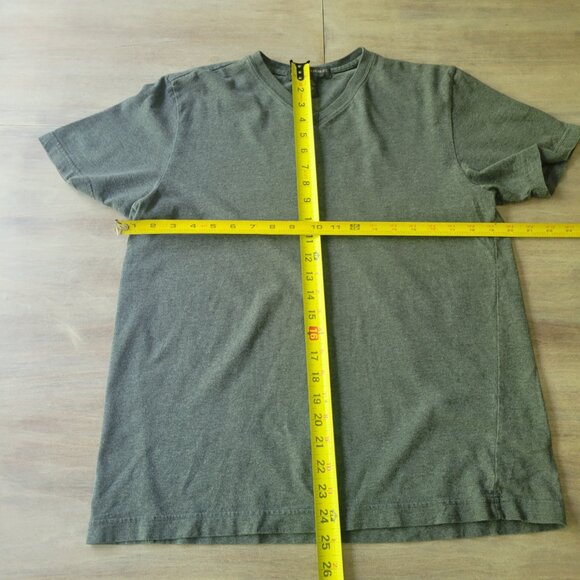 Banana Republic Men/Women Vintage V Neck Tee Small 100% Cotton Basic Gray - Picture 7 of 9